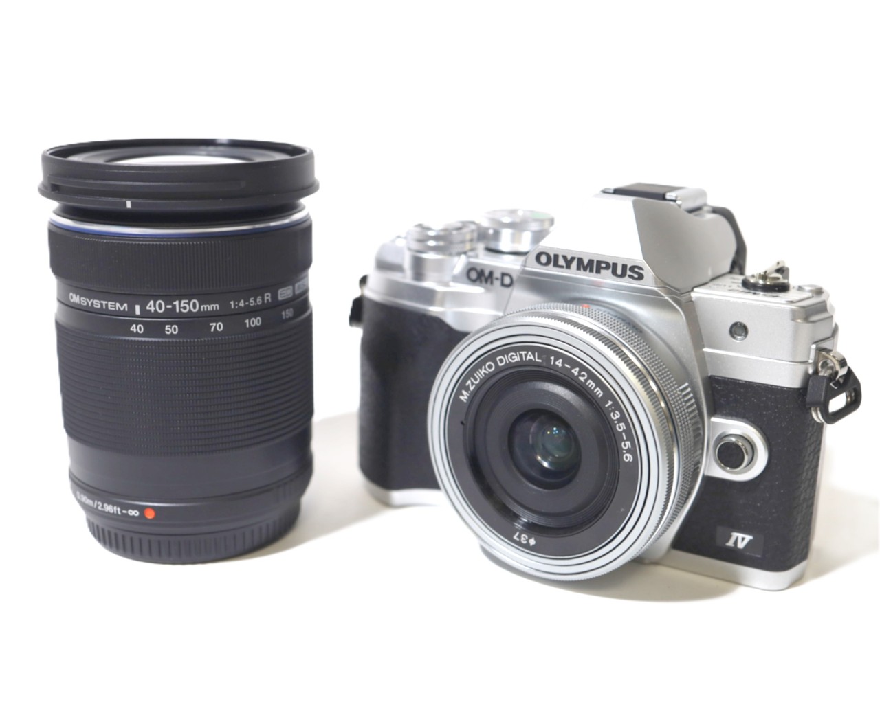 [USED]u060143&nbsp;OM-D&nbsp;E-M10&nbsp;Mark&nbsp;IV&nbsp;EZダブルズームキット&nbsp;[シルバー]