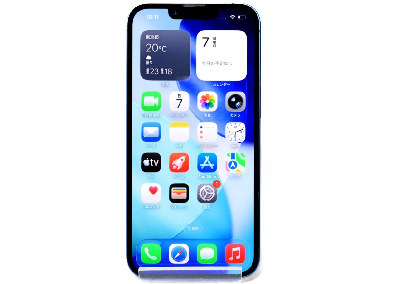 [USED]u061274&nbsp;iPhone13&nbsp;128GB&nbsp;SIMフリー&nbsp;[ブルー]&nbsp;修理品
