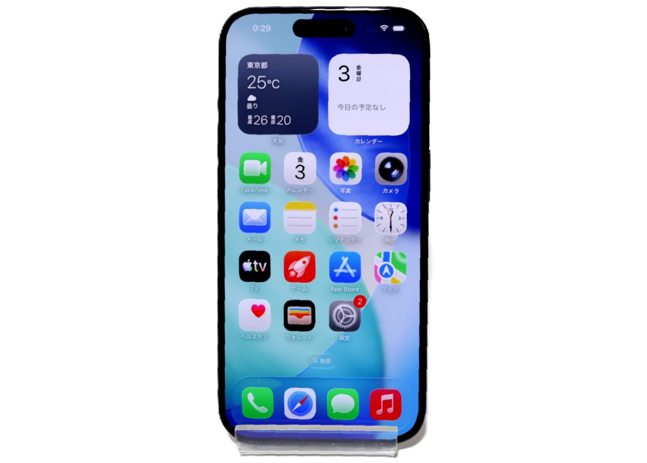 [USED]u061608&nbsp;iPhone15&nbsp;Pro&nbsp;256GB&nbsp;SIMフリー&nbsp;[ブルーチタニウム]