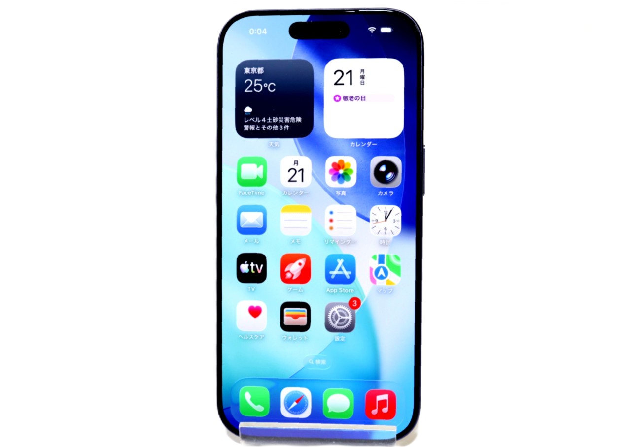 [USED]u062250&nbsp;iPhone17&nbsp;Pro&nbsp;256GB&nbsp;SIMフリー&nbsp;[ディープブルー]