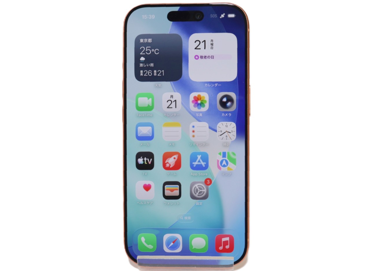 [USED]u062253&nbsp;iPhone17&nbsp;Pro&nbsp;256GB&nbsp;SIMフリー&nbsp;[コズミックオレンジ]