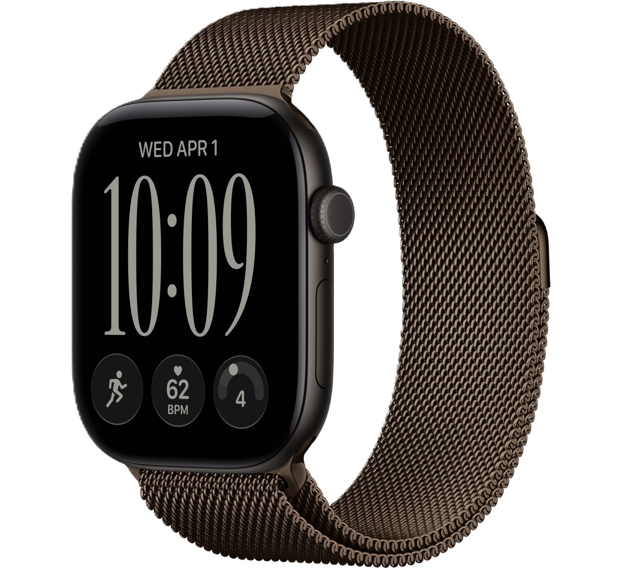 Apple&nbsp;Watch&nbsp;12&nbsp;GPS&nbsp;46mm&nbsp;MJFU4X/A&nbsp;Black/DarkBronze&nbsp;Milanese&nbsp;Loop&nbsp;M/L